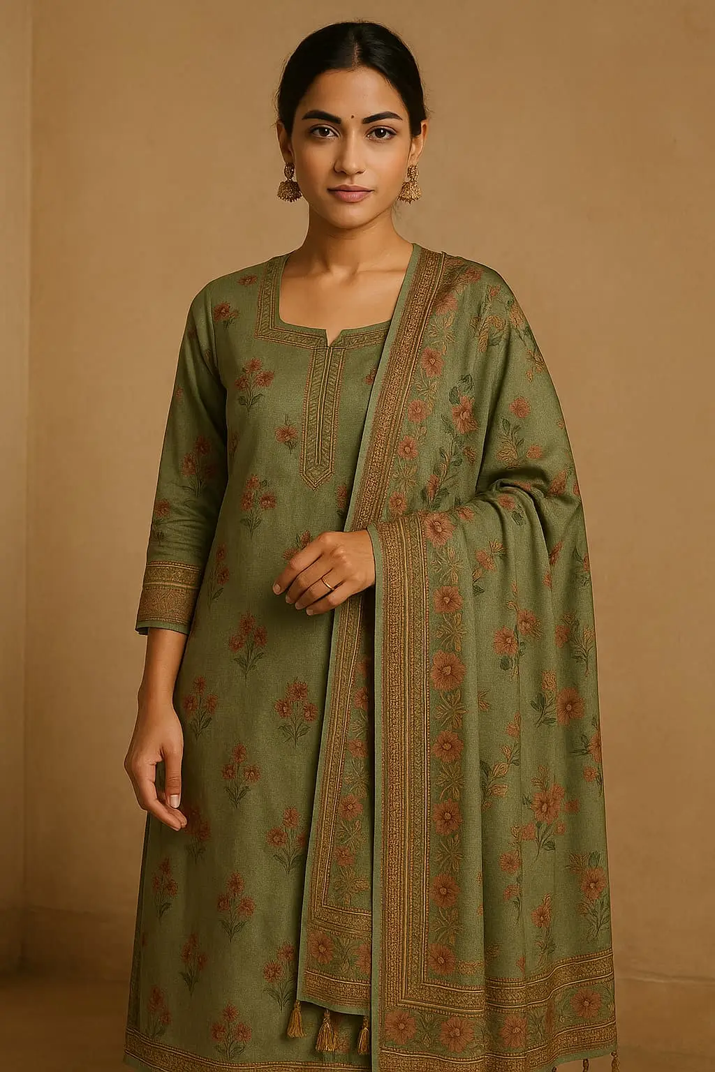 Handloom silk dress material fabric set – Weaveify Dress Material