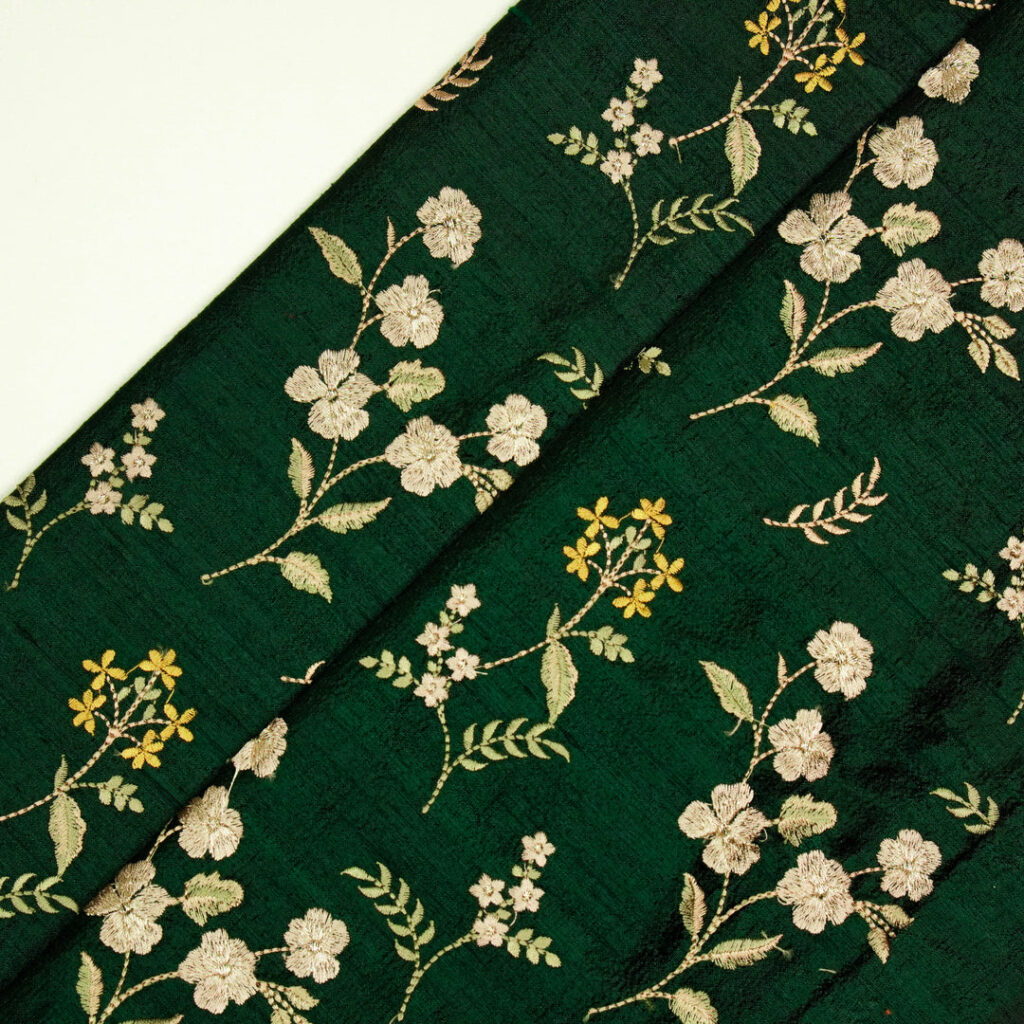 Bhagalpur silk fabric used in luxury European fashion collections