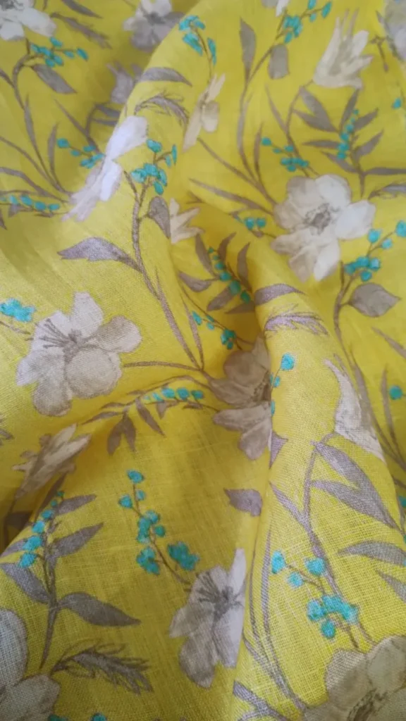 Lightweight Bhagalpur linen fabric for Australian resort wear brands