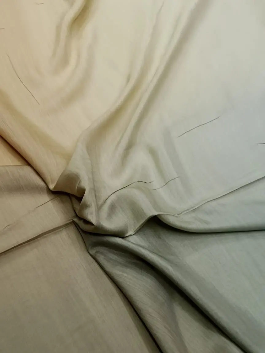 silk fabric used in luxury fashion garments